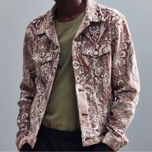BGD paisley corduroy jacket size medium
